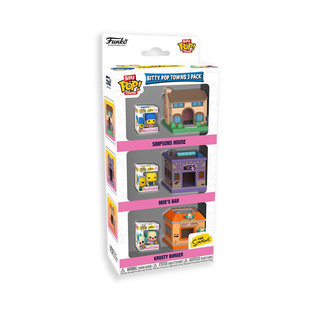 Funko Bitty Pop! Town Springfield Krusty Burger & Simpson Home 3 Pack