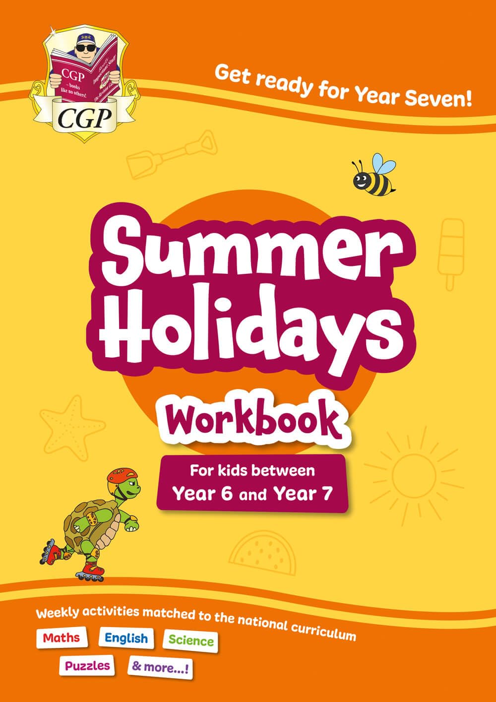 CGP Summer Holidays Activity Workbook - Year 6 to Year 7 Transition | 64 Pages | Paperback