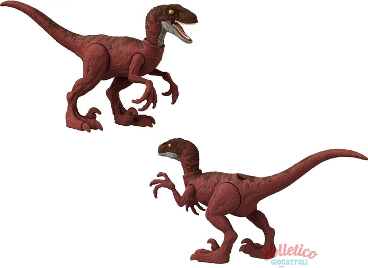 Mondo Jurassic Dominion - Fierce Animal Dinosaur Velociraptor - 18cm Articulated Action Figure