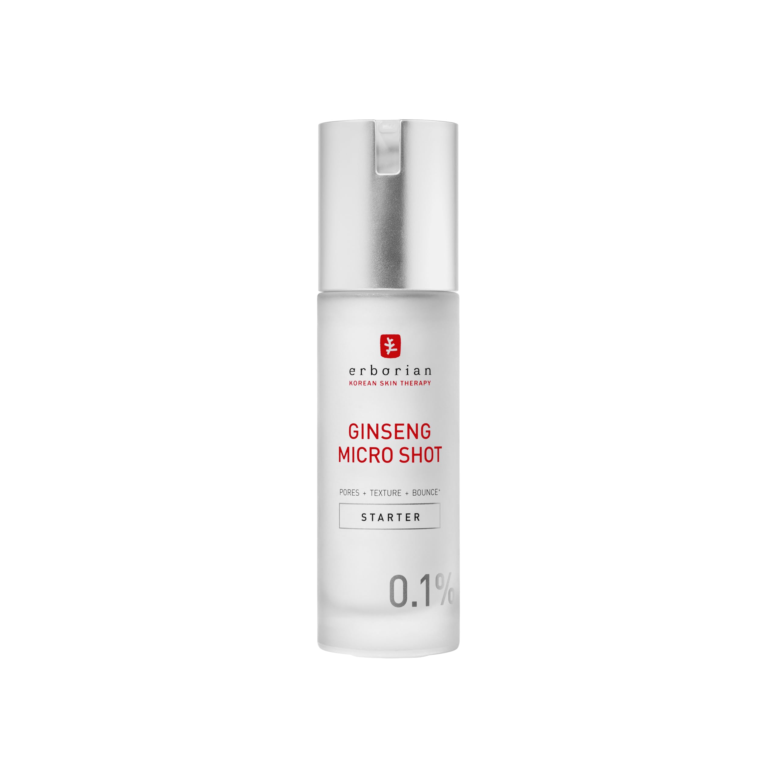 Erborian Ginseng Micro Shot Serum - 0.1% Concentration | 30 ml | Smoothening & Pore Treatment