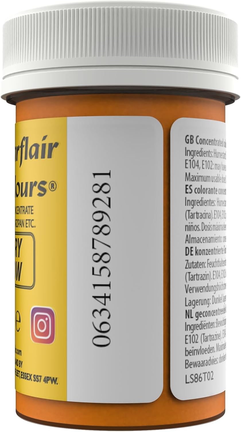 Sugarflair - Spectral Canary Yellow Food Colouring Paste (25g)