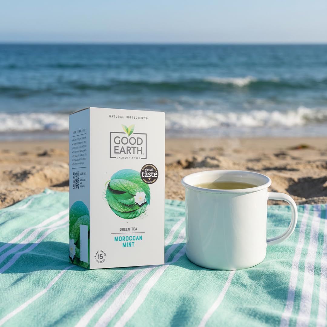 Good Earth Tea Co. Moroccan Mint Tea - 5 Packs of 15 Teabags 6