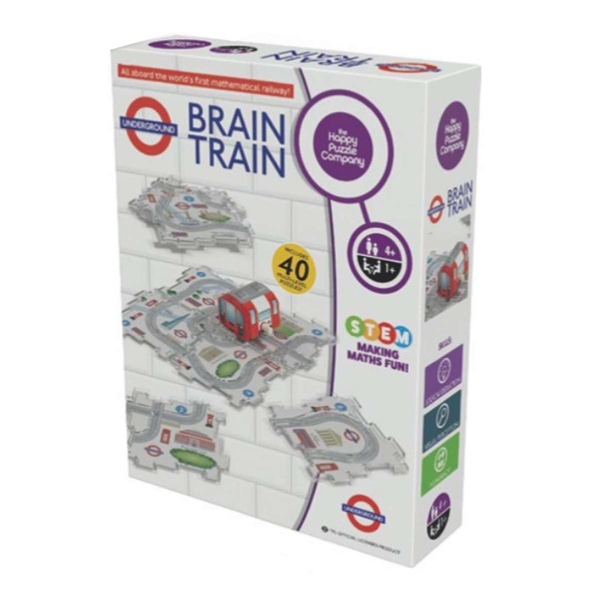 The Happy Puzzle Company Underground Brain Train - Educational Maths & Logic Puzzle Game for Ages 4+ 6