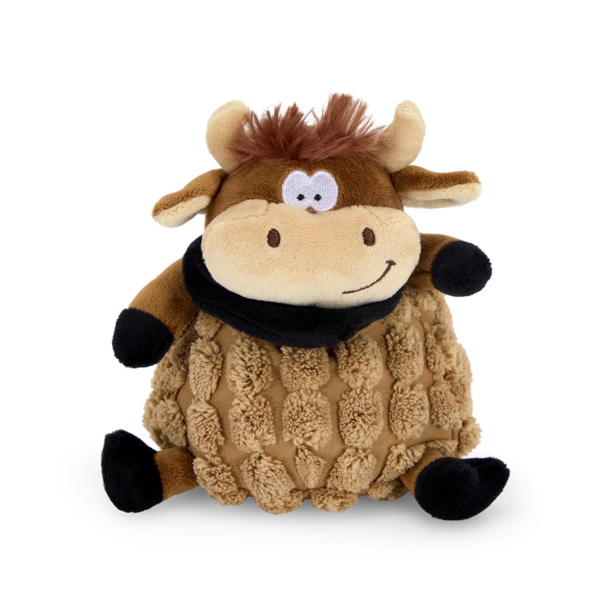 Petface Farmyard Buddies Chunky Cow Dog Toy | Small Size | Lightweight & Portable