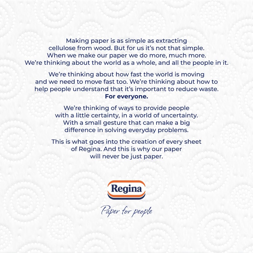 Regina - XXL Absorb Kitchen Roll 6 Rolls | 75 Extra Large Sheets per Roll