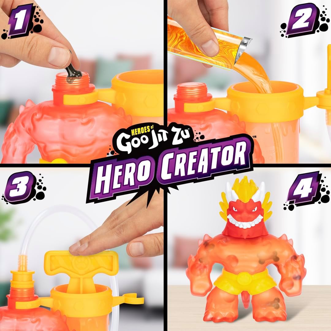 Heroes of Goo Jit Zu Hero Creator Blazagon - Mix, Fill & Create with 3 Unique Goo Fillings 2