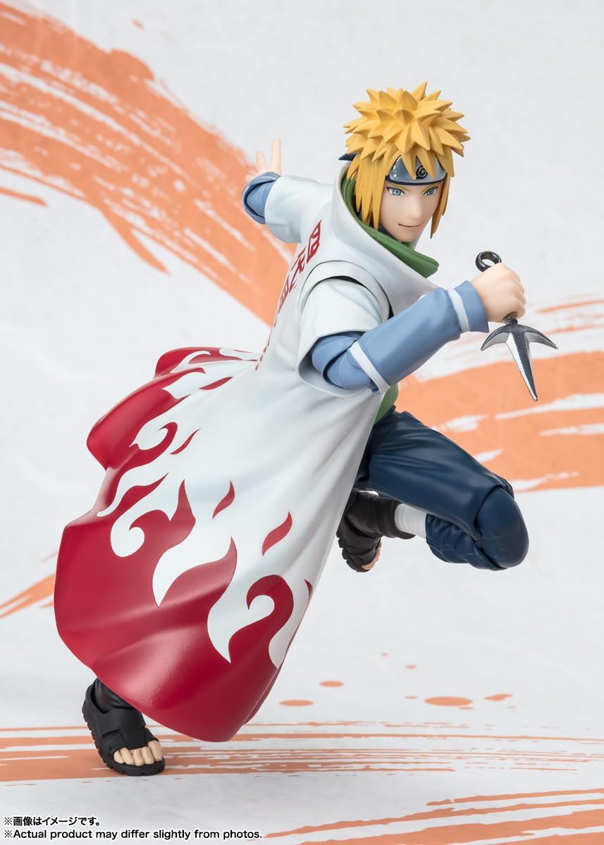 TAMASHII NATIONS Naruto Minato Namikaze NARUTOP99 Edition Action Figure - S.H.Figuarts Collectible