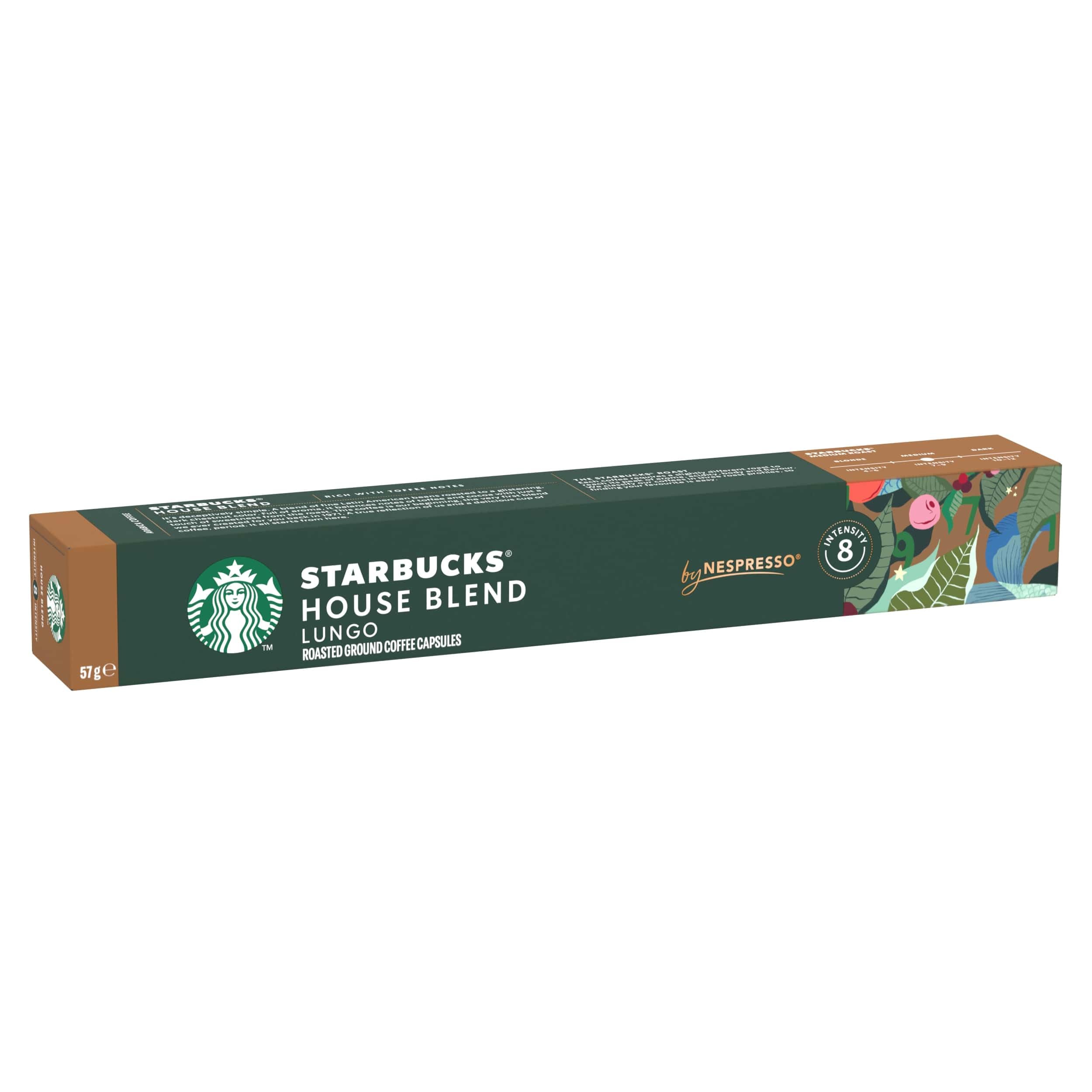 STARBUCKS House Blend Coffee Capsules - Medium Roast, Nespresso Compatible | 10 Count