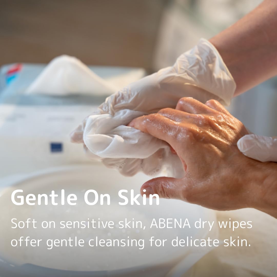 ABENA Light Dry Wipes - Gentle Cleansing | 1200 Count | Hypoallergenic 3