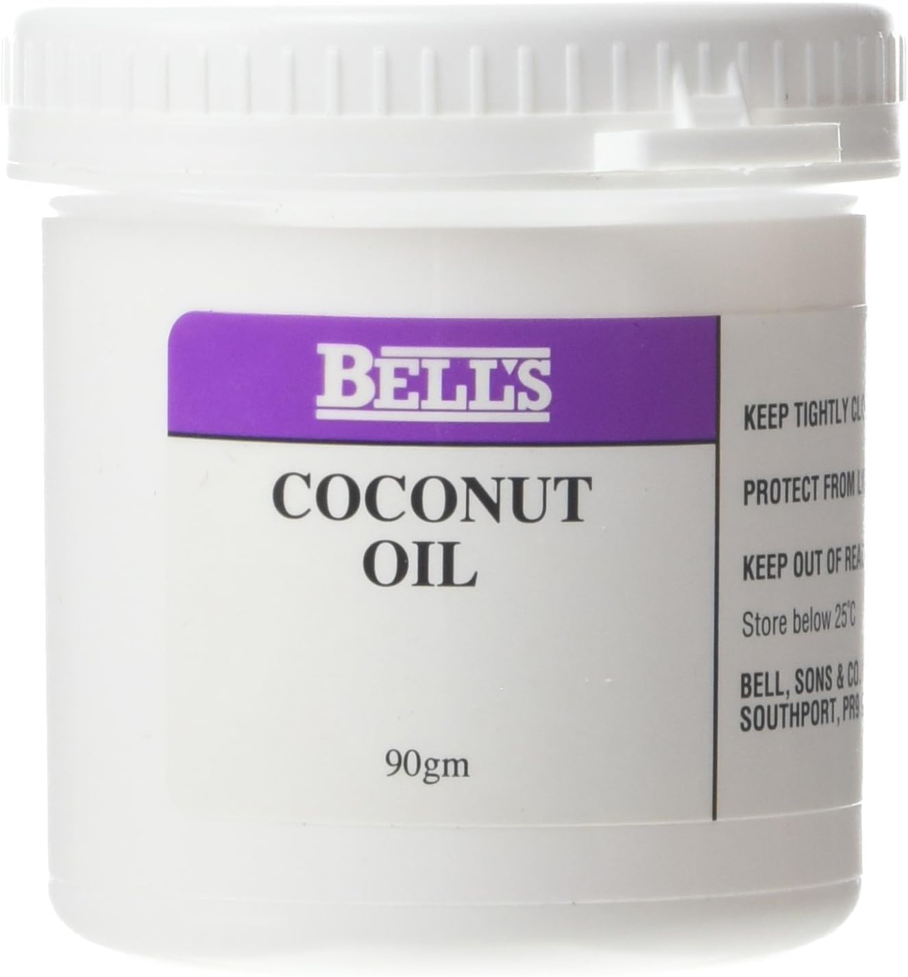 Bells Coconut Oil 90g - Pure Coconut Oil for Cooking and Baking 1