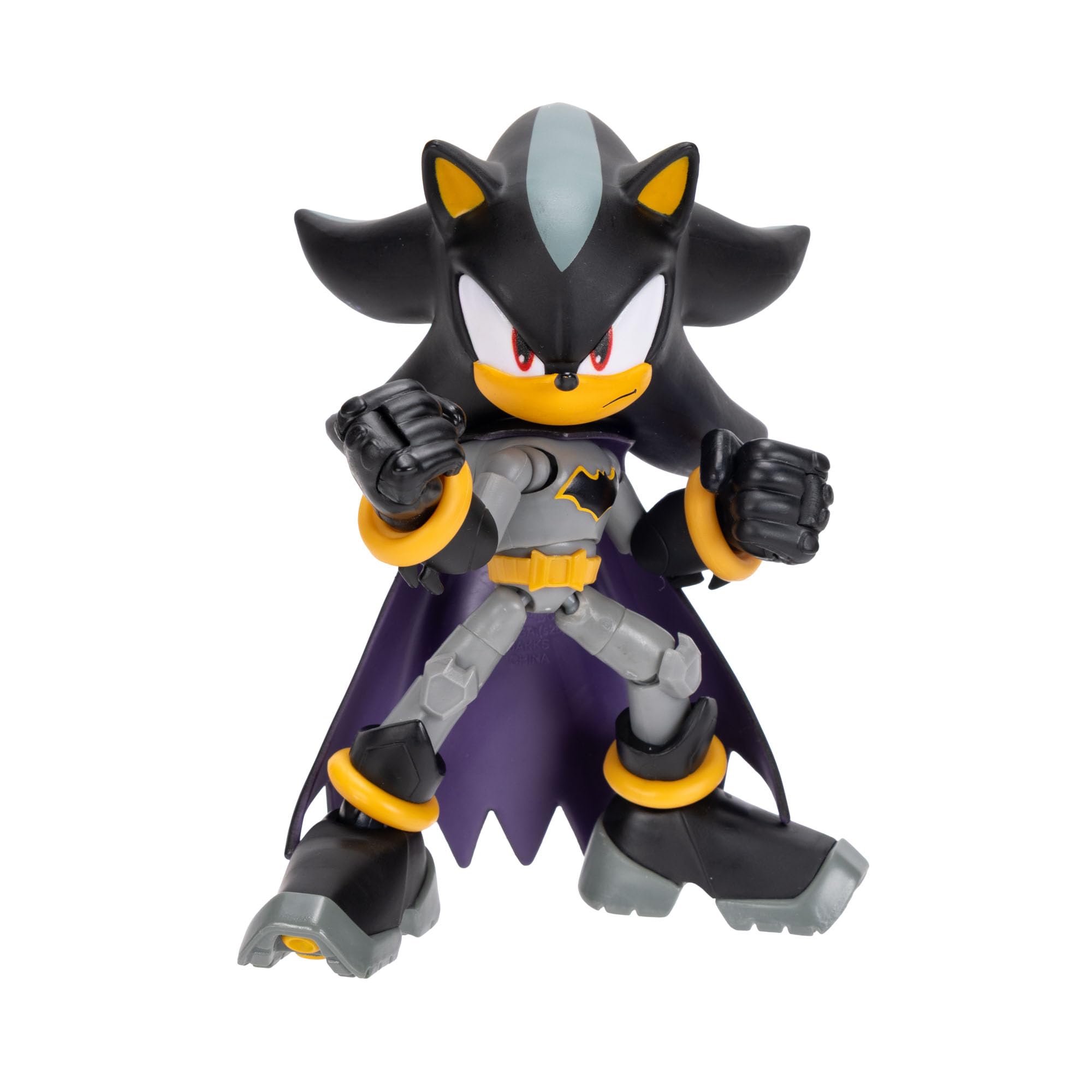 Sonic The Hedgehog DC Comics Shadow as Batman Action Figure - 5" / 13cm Tall | 22 Points of Articulation 1
