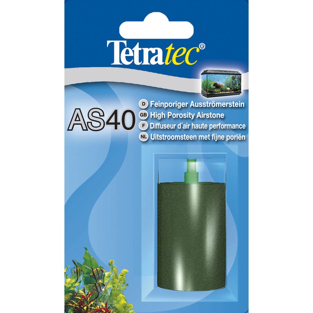 Tetra AS 40 Air Stone for Freshwater Aquariums | Durable Metal Construction | Black