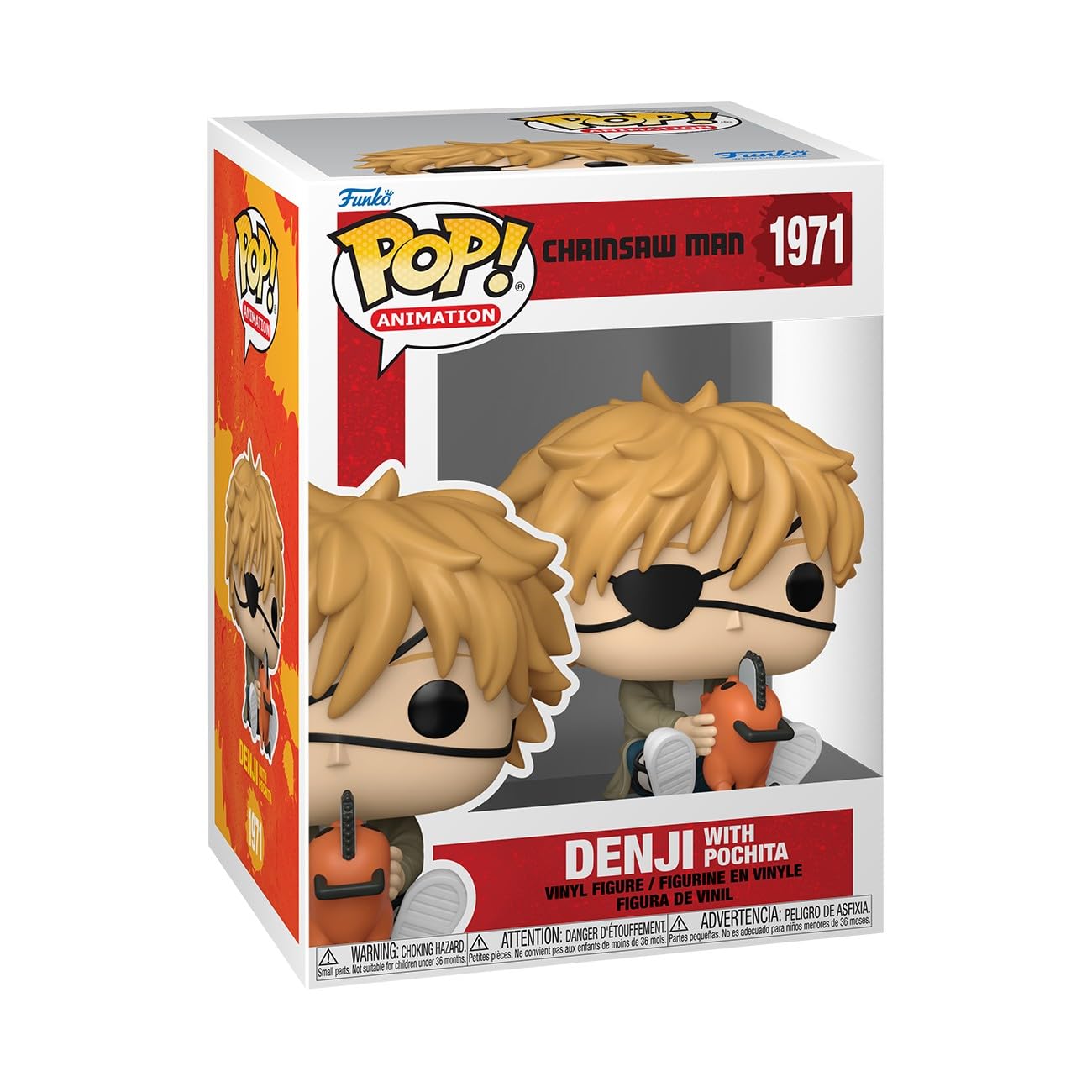 Funko Pop! Animation: Denji & Pochita - Chainsaw Man Collectable Vinyl Figure | 3.75 Inches