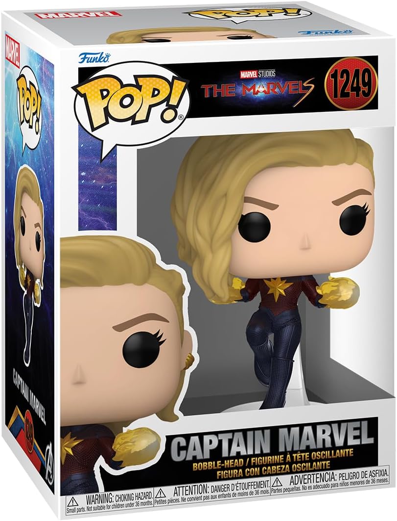 Funko Pop! Marvel Studios The Marvels - Captain Marvel Vinyl Figure (67595)