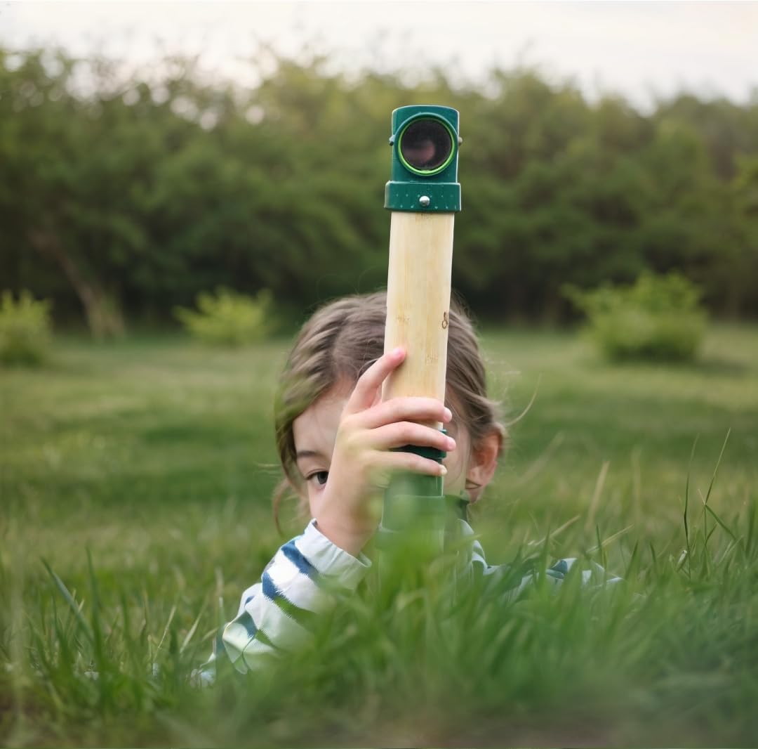Hape Hide-and-Seek Periscope - Bamboo Outdoor Exploration Toy for Kids 8