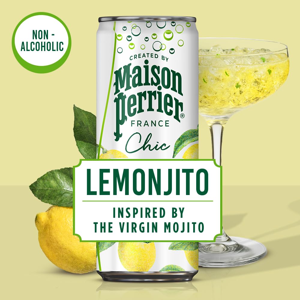 Maison Perrier Chic Lemonjito Non-Alcoholic Aperitif - 4 x 250ml Cans
