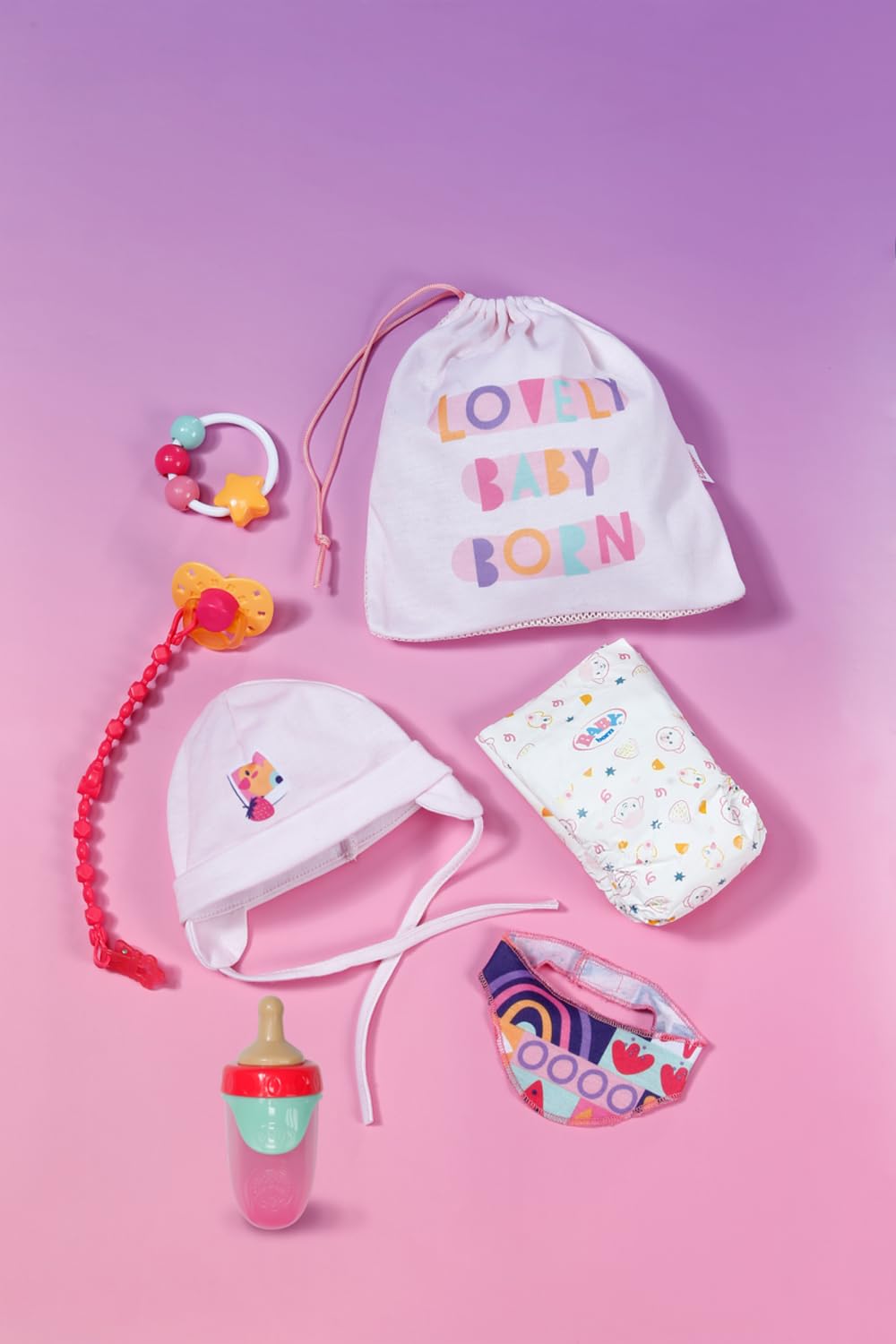 BABY born Newborn Set with Accessories for 43 cm Dolls | Magic Dummy Function | Polyester
