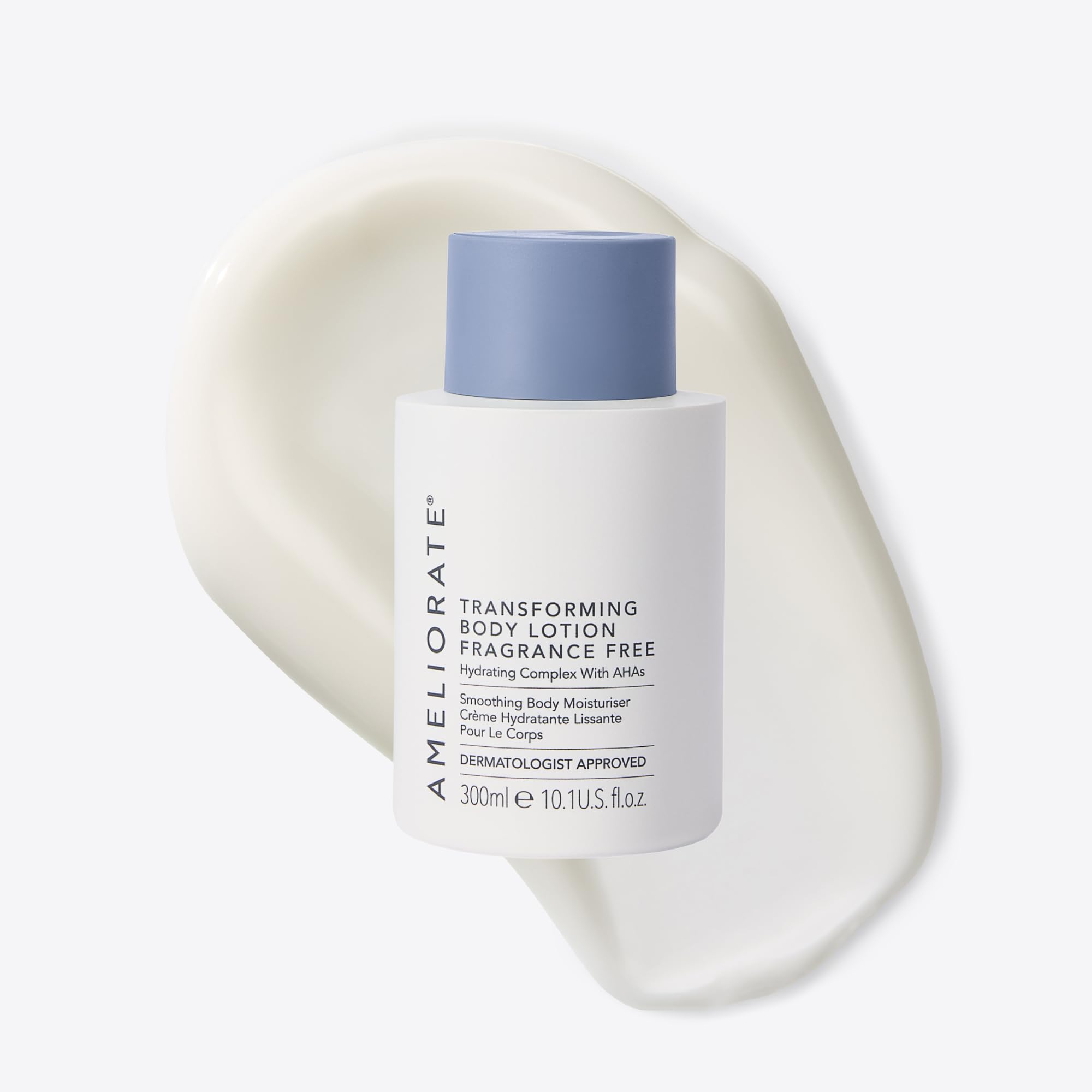 AMELIORATE Fragrance-Free Transforming Body Lotion - 300 ml | Exfoliating Moisturiser for KP & Bumpy Skin 1