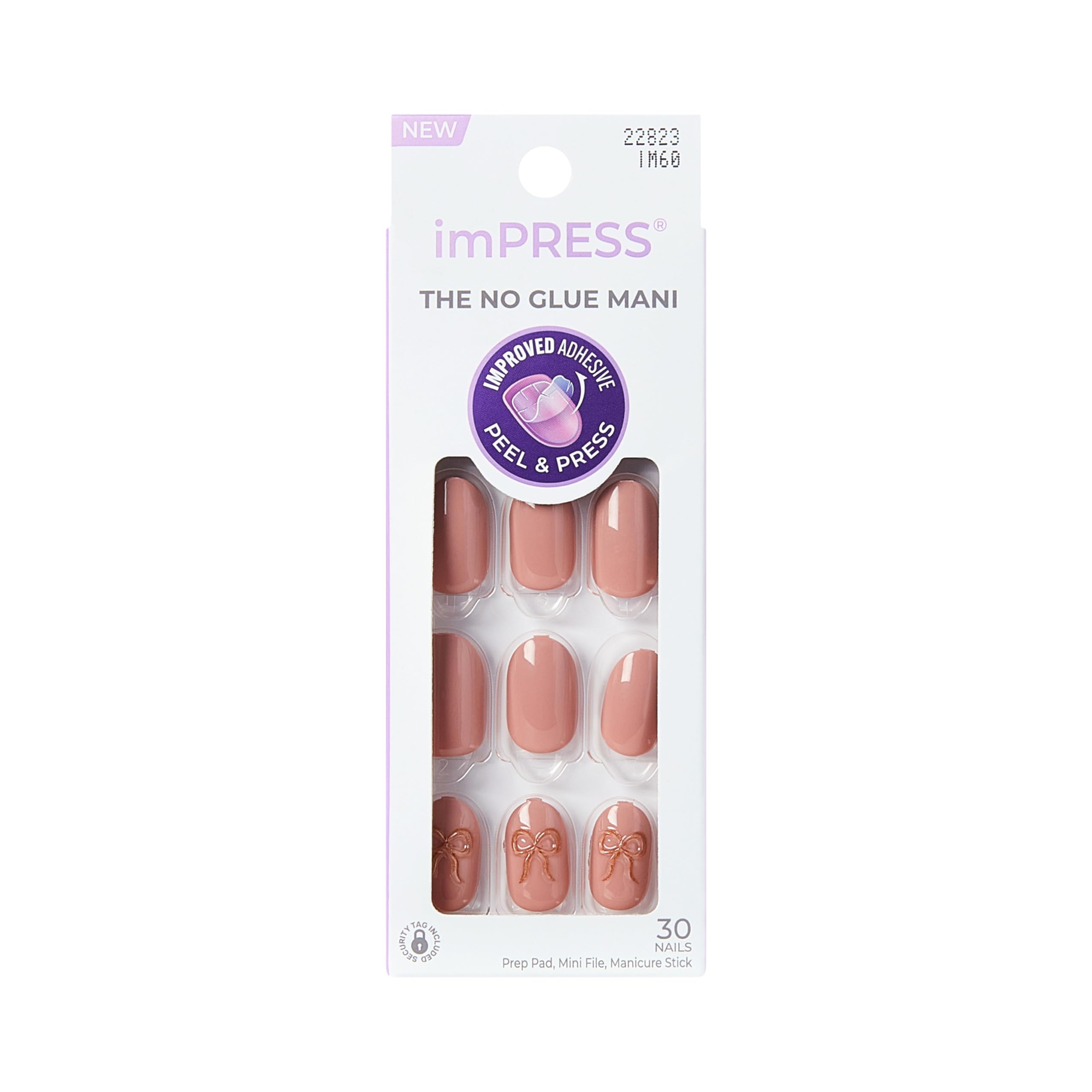 imPRESS Press-On Nails - CLOSE TO YOU | Pink Oval Short | 30 Count 1