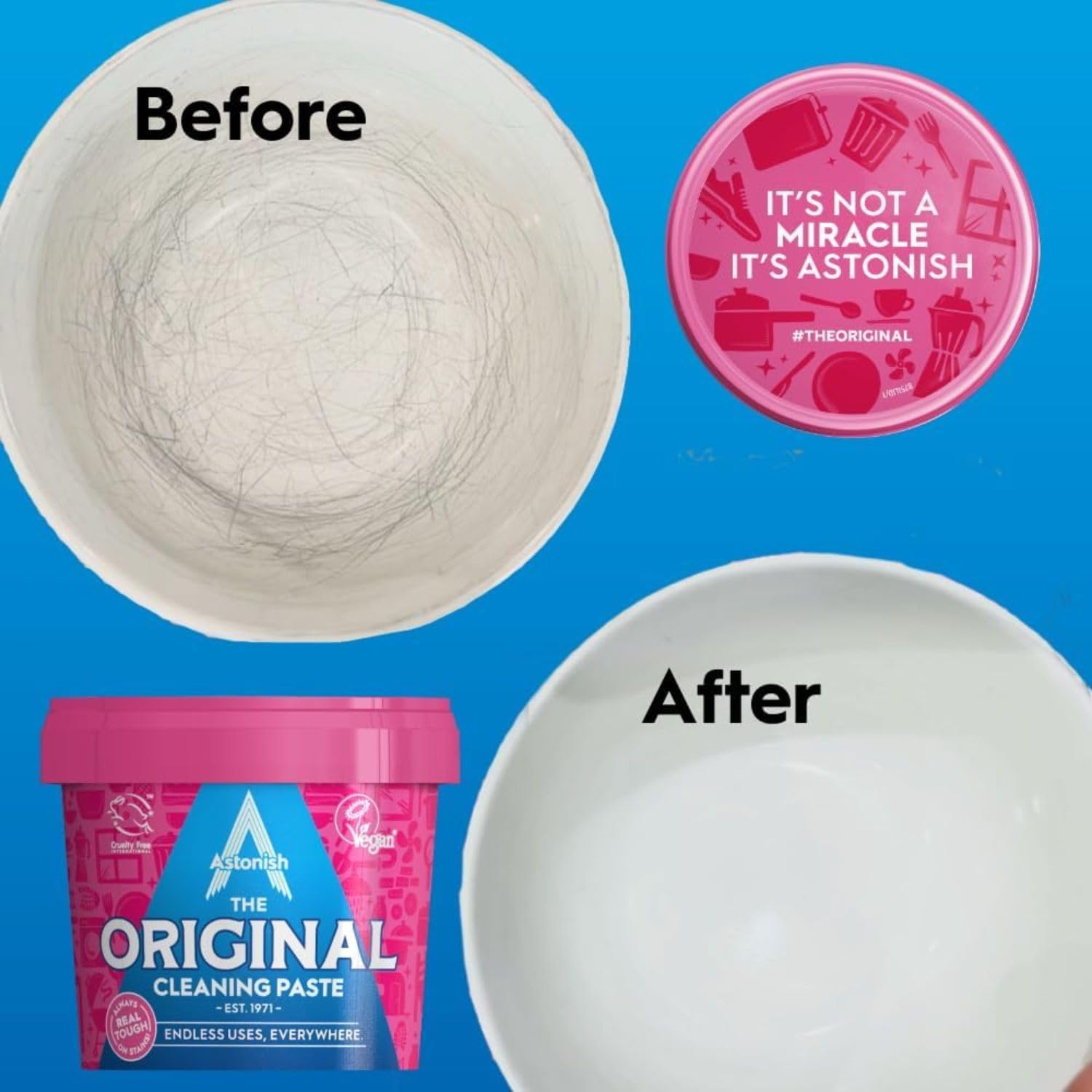 Astonish The Original Cleaning Paste - Multi-Purpose Power | 500g | Vegan & Cruelty Free 6