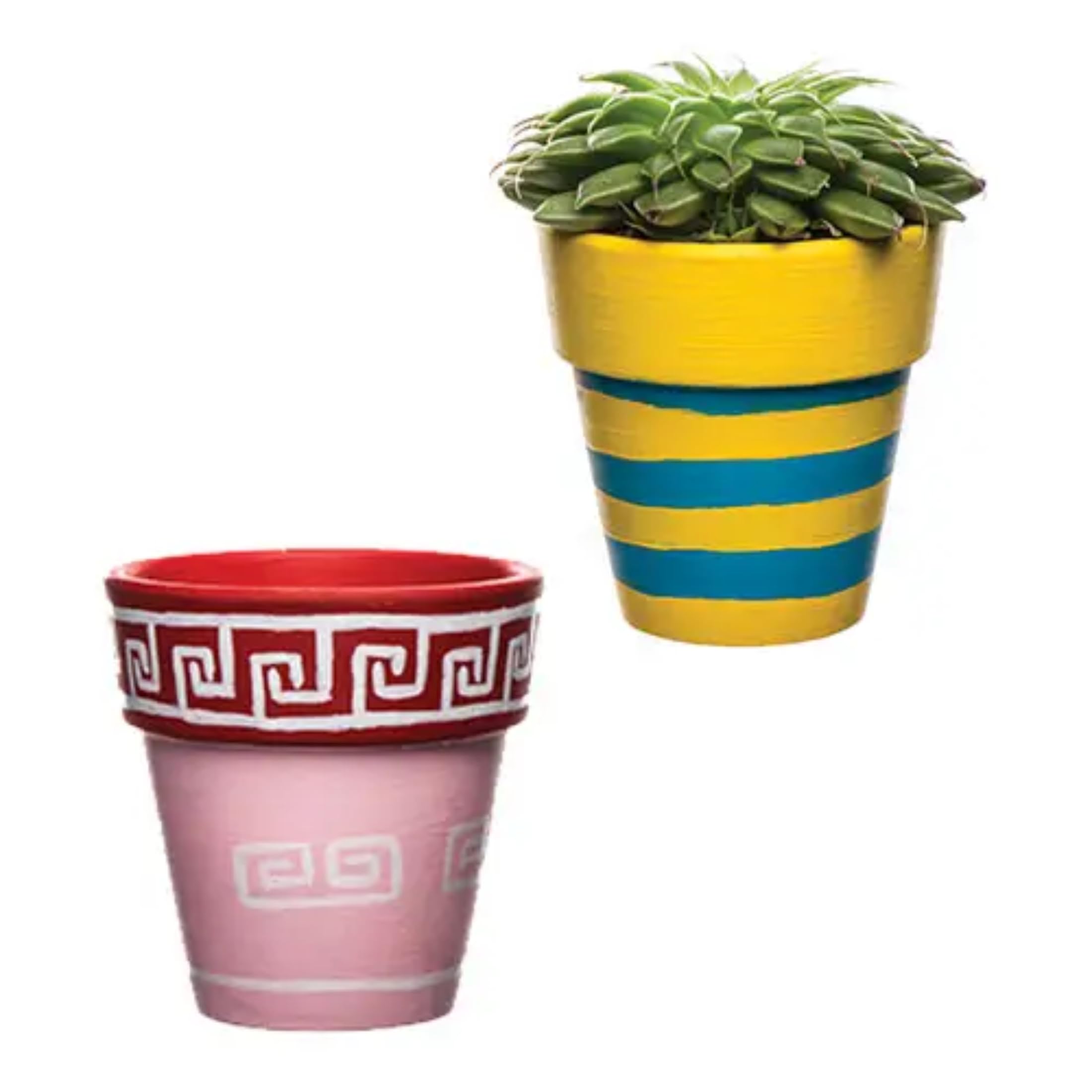 Baker Ross Terracotta Flower Pots - Pack of 4, 7cm x 7cm Ceramic Planters for Painting 2