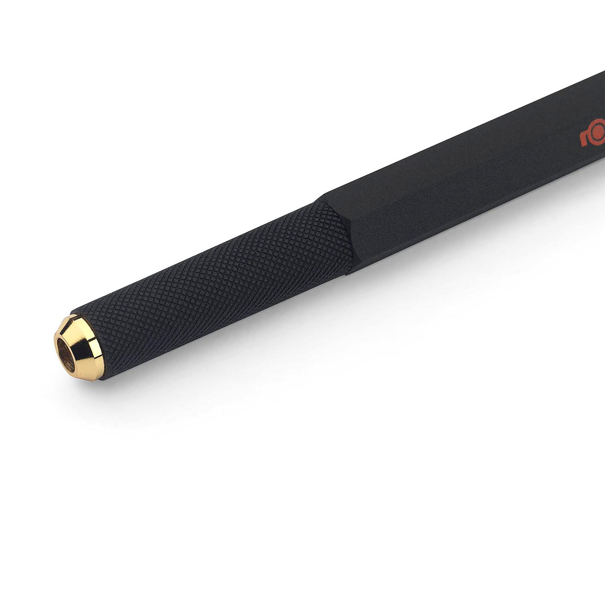 rOtring 800 Retractable Ballpoint Pen - Full Metal Body | Medium Point | Black Ink | Black Barrel