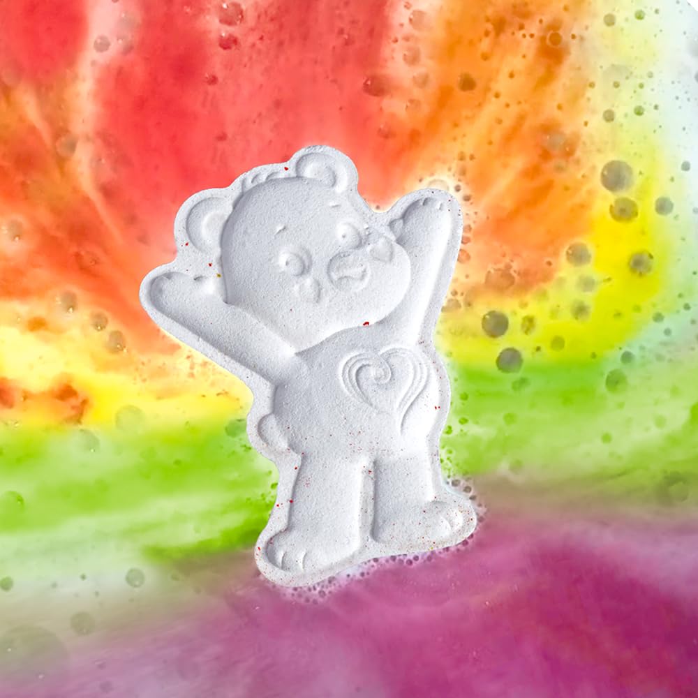 ZIMPLI Care Bears Baff Bombz - Rainbow Special Effect Bath Bomb | Strawberry Scented | 110g 2