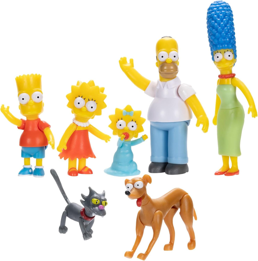 The Simpsons 2.5" Action Figure Scaled Multipack - Family Set with Pets for Ages 4+