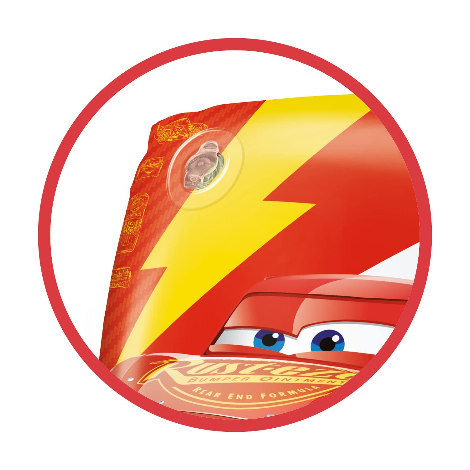 Mondo Disney Cars Inflatable Arm Bands - Ages 3+, Safety Valve, PVC