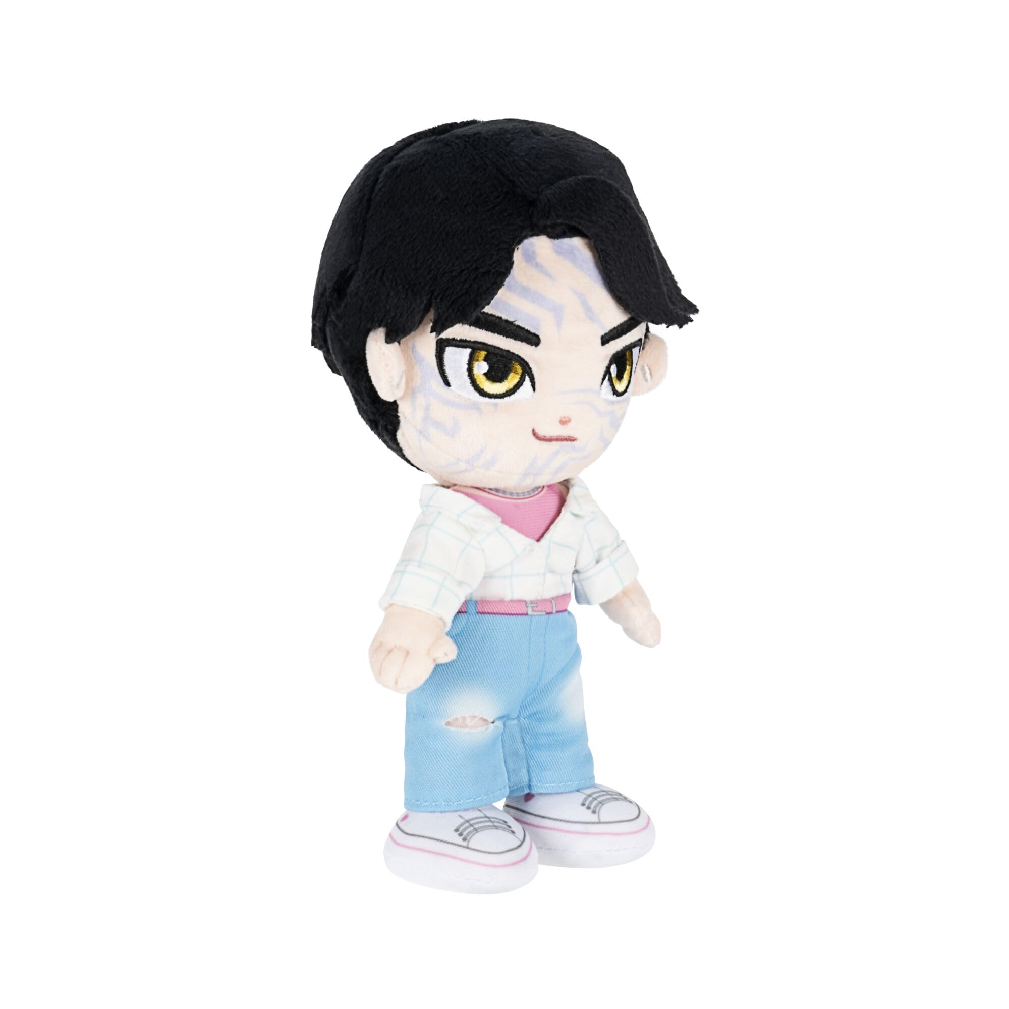Jazwares KPop Demon Hunters Demon Jinu Plush - 8-Inch Collectible Stuffed Toy 4
