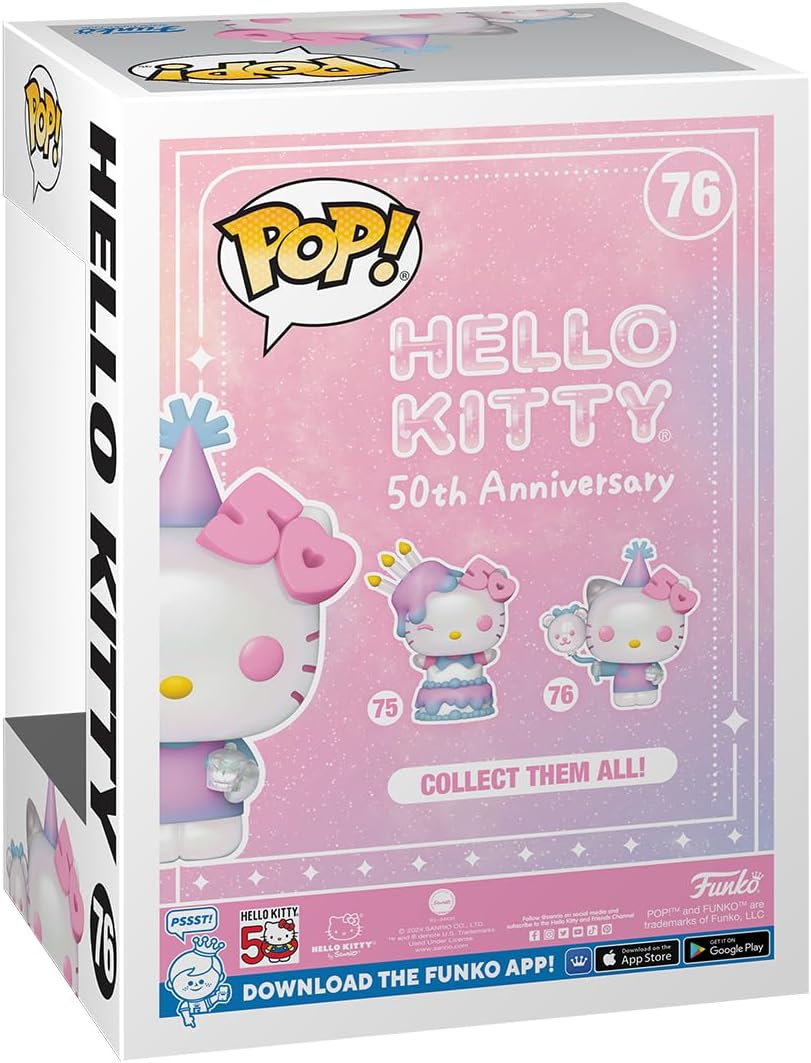 Funko Pop! Sanrio - Hello Kitty 50th Anniversary - Hello Kitty with Balloons Vinyl Figure