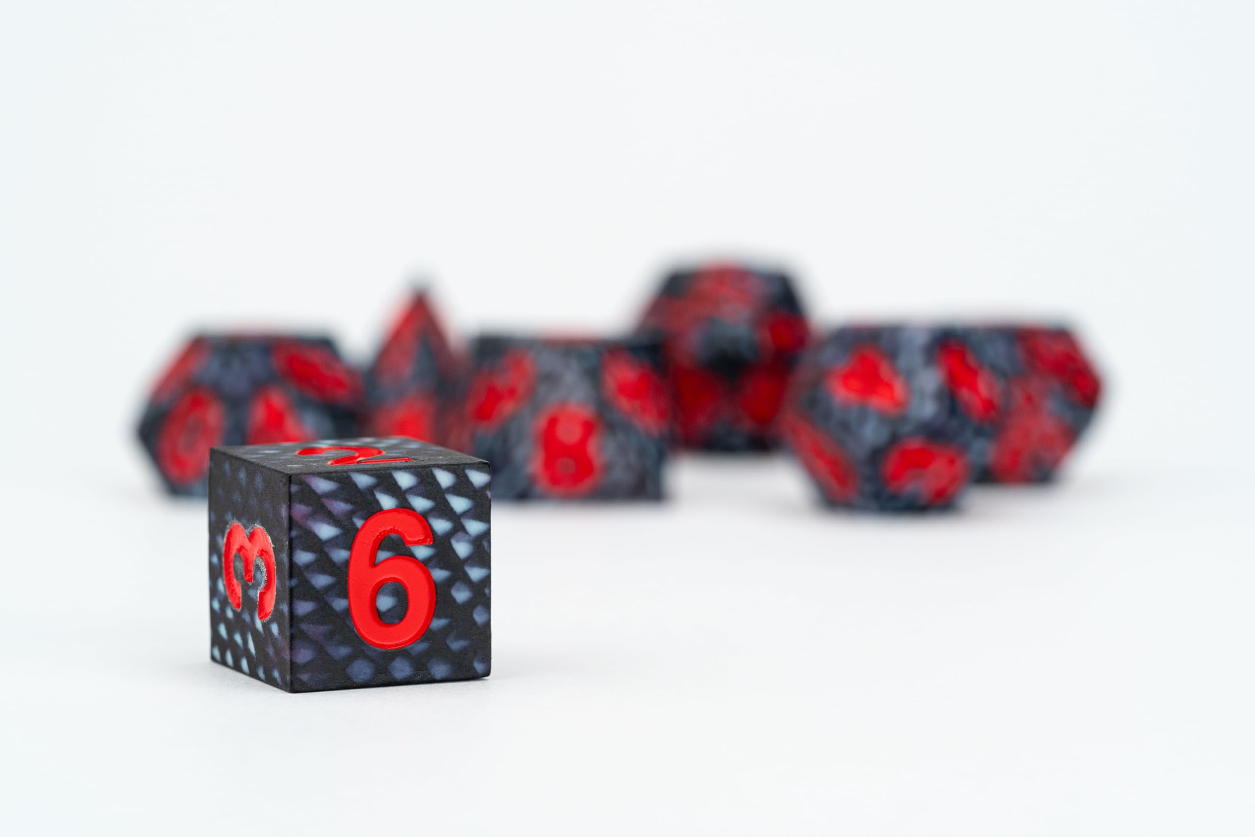 Metallic Dice Games Dragon Storm Silicone Dice Set - 16mm, 7 Pieces | Unisex Adult 2