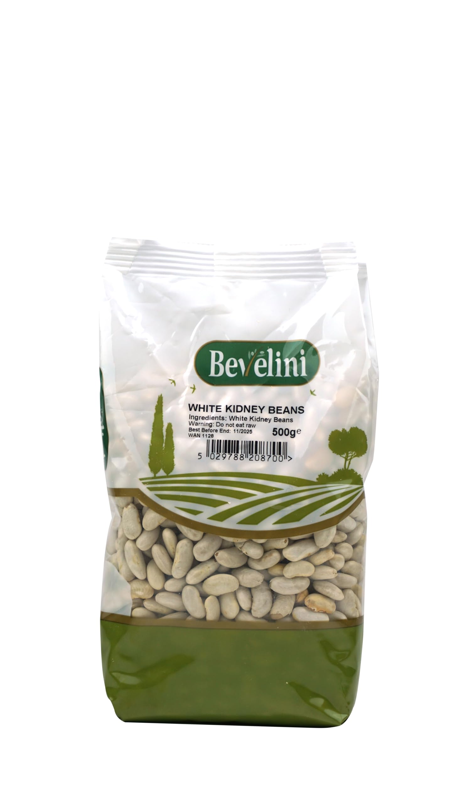 Bevelini White Kidney Beans - High Protein & Fibre | 500g Pack | Gluten Free
