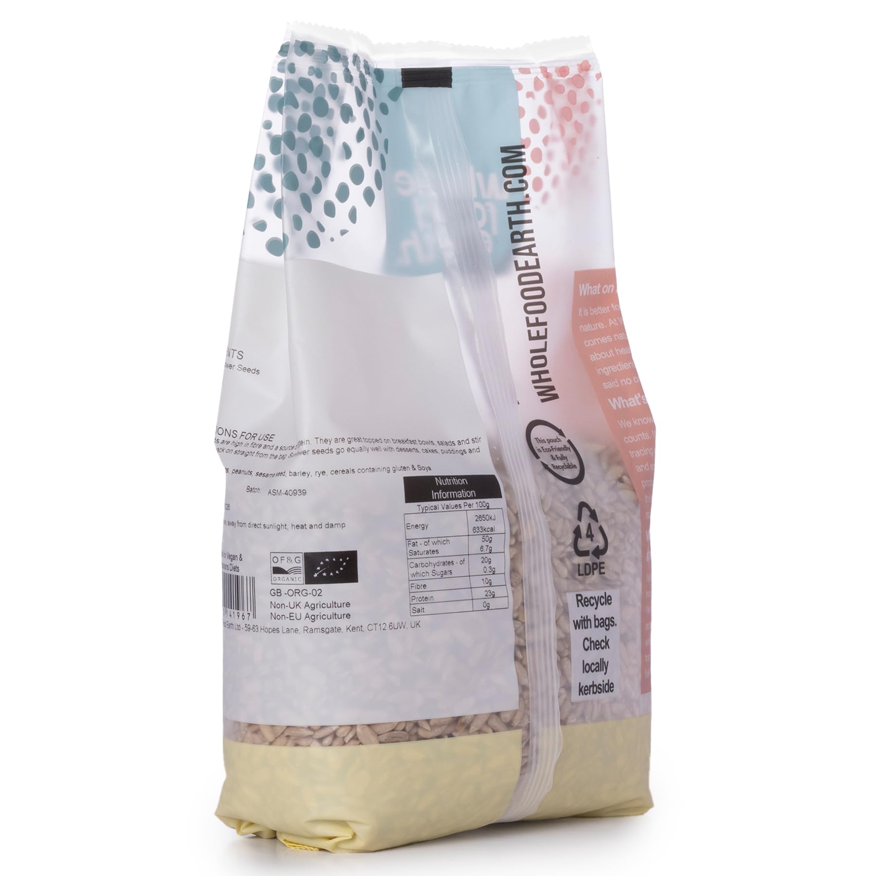 Wholefood Earth Organic Sunflower Seeds - Raw, Protein & Fibre Rich | 500g 3
