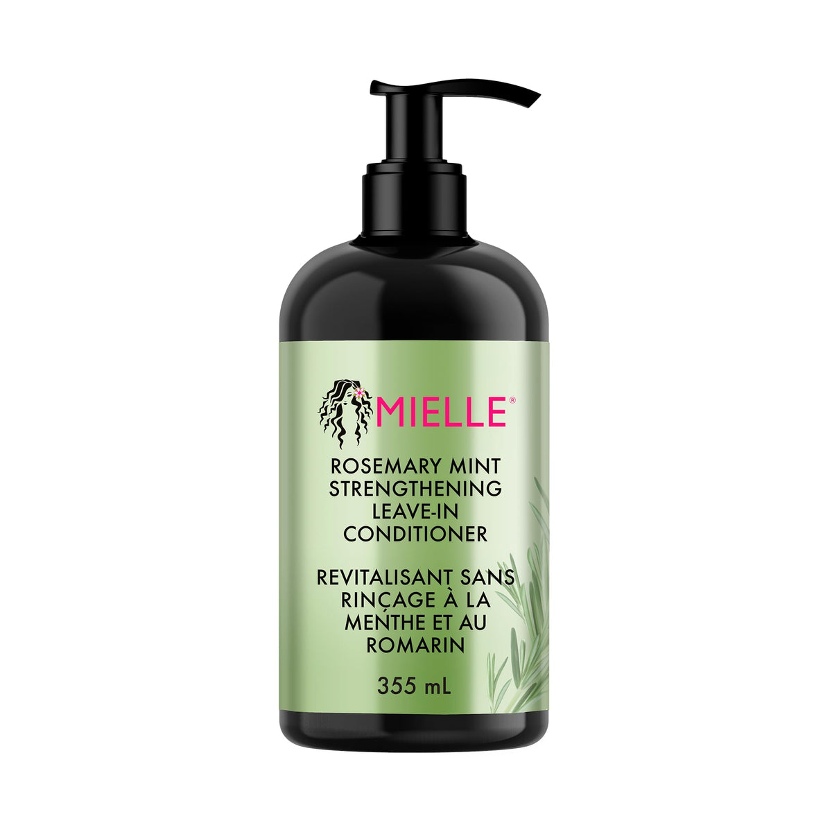 Mielle Rosemary Mint Strengthening Leave-In Conditioner for Curly Hair - 355 ml