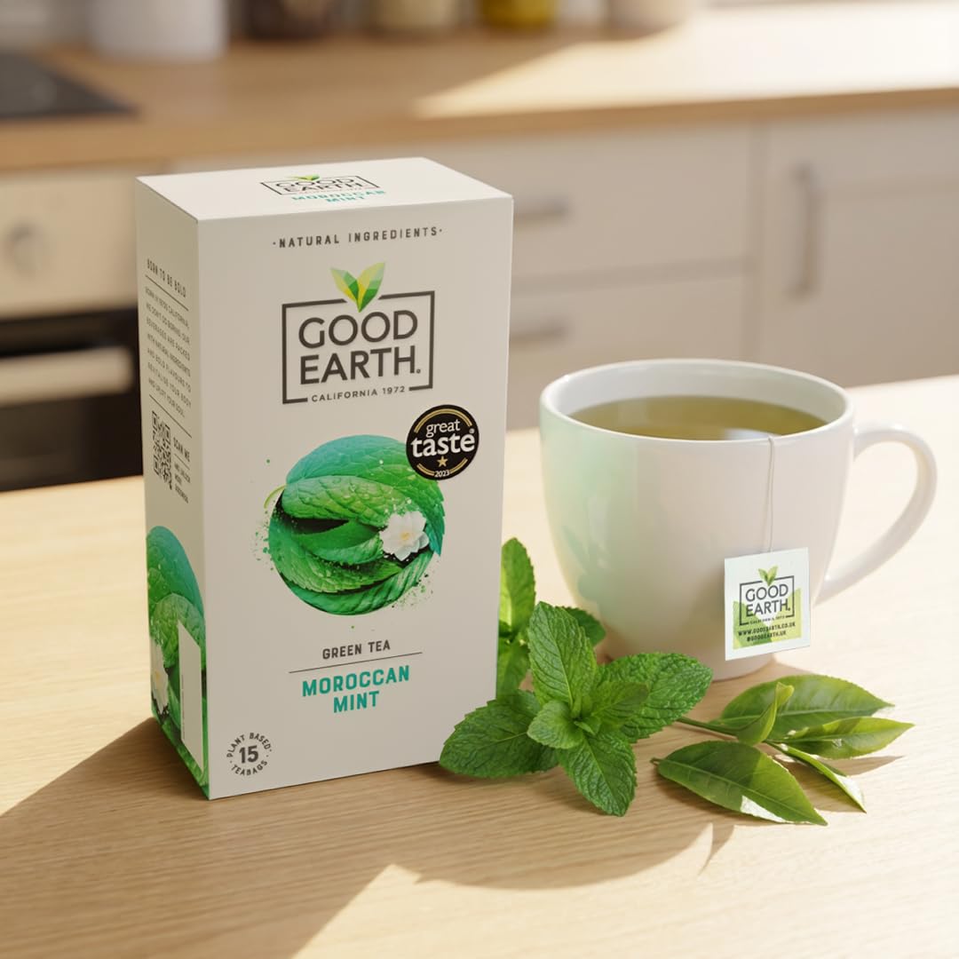 Good Earth Tea Co. Moroccan Mint Tea - 5 Packs of 15 Teabags 4