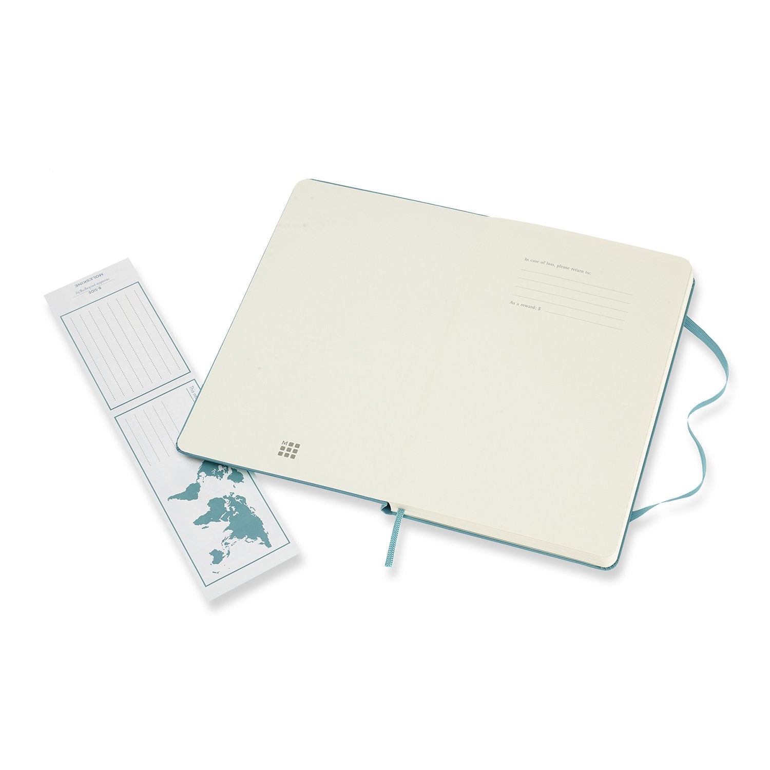 Moleskine Classic Notebook - Ruled Pages, Hard Cover, Large 13x21cm | 240 Pages | Reef Blue 5
