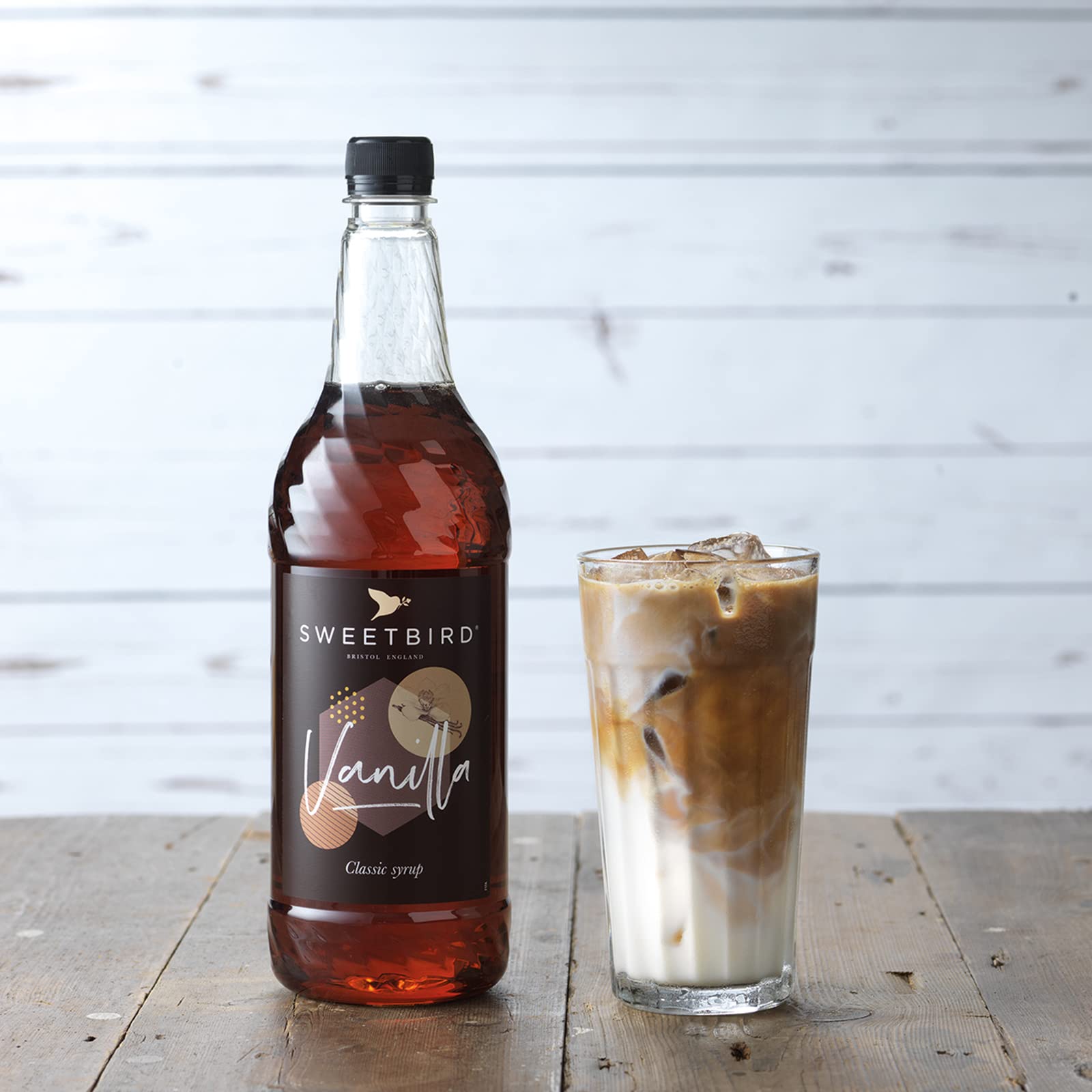 Sweetbird Vanilla Syrup - 1 Litre Bottle | Vegan Friendly | Made in UK 2