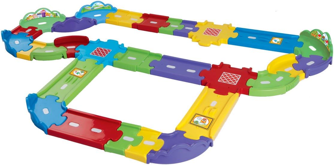 VTech Toot-Toot Drivers Deluxe Car Track Set - 30-Piece Interactive Playset for Toddlers 12M+ 4