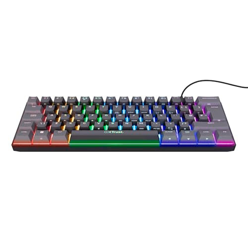 Trust Gaming GXT 867 Acira 60% Mechanical Keyboard UK Layout - RGB Backlit, Outemu Red Switches 19