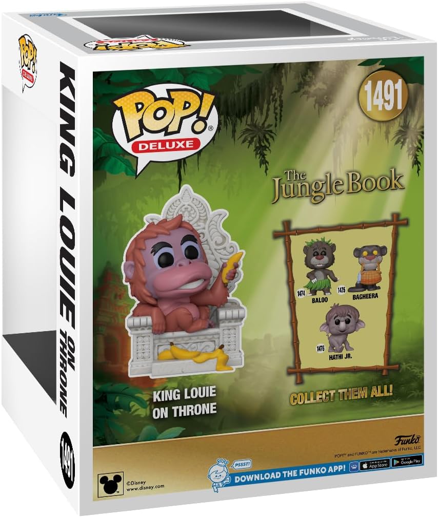 Funko Pop! Deluxe The Jungle Book - King Louie on Throne Vinyl Figure (80785)