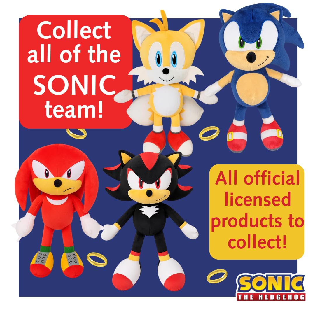 Sonic the Hedgehog Plush 30 cm - Official Blue Hedgehog Soft Toy 6