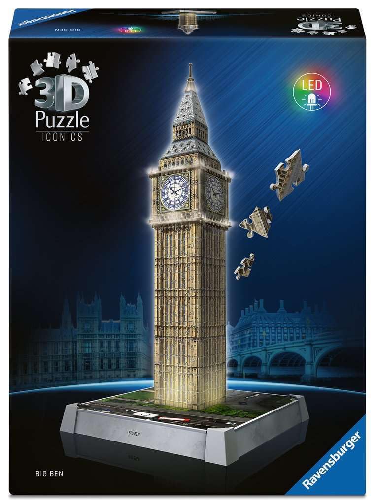 Ravensburger Iconics Big Ben Light-Up 3D Jigsaw Puzzle - 216 Pieces 10