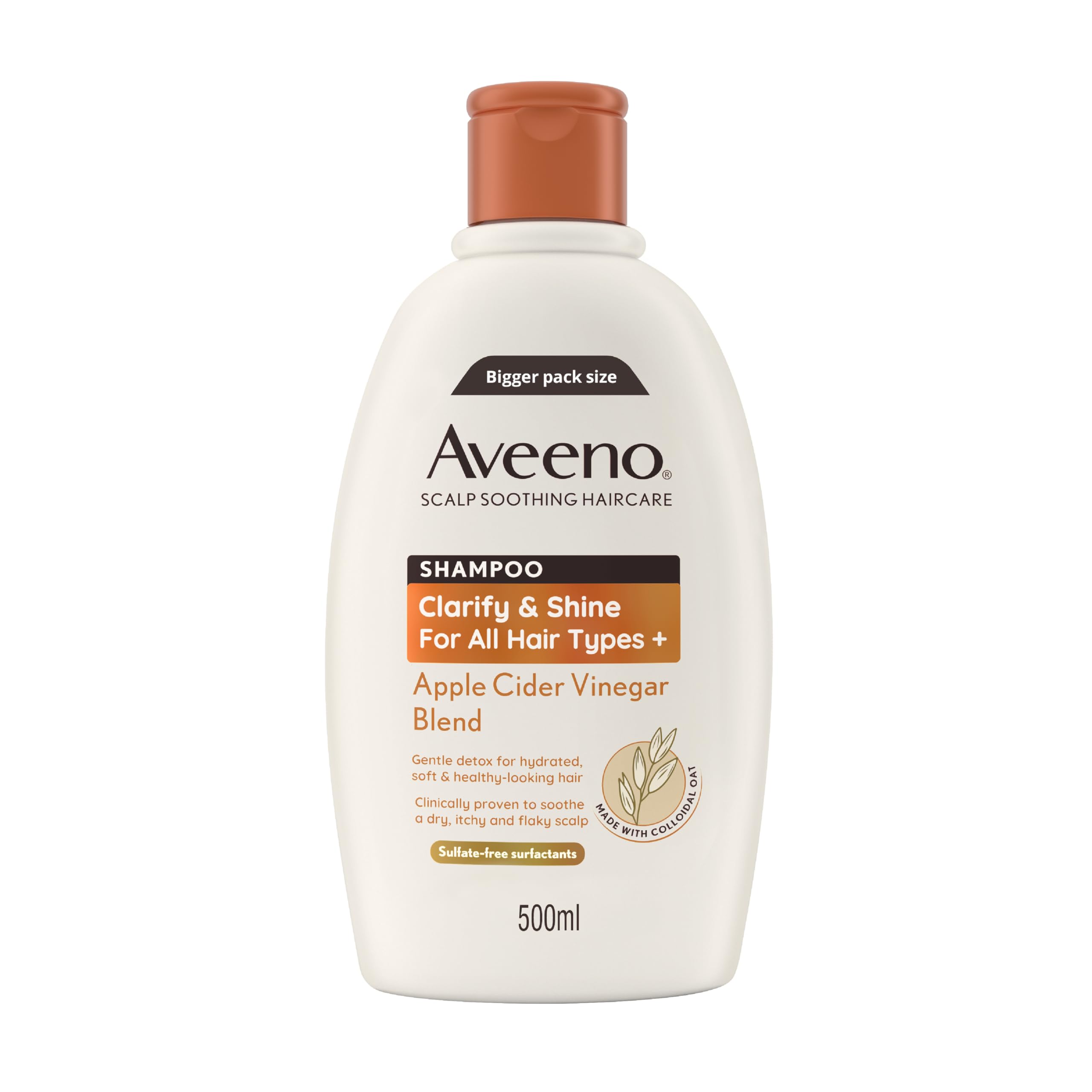 Aveeno - Scalp Soothing Clarify & Shine Shampoo with Apple Cider Vinegar (500ml) 1