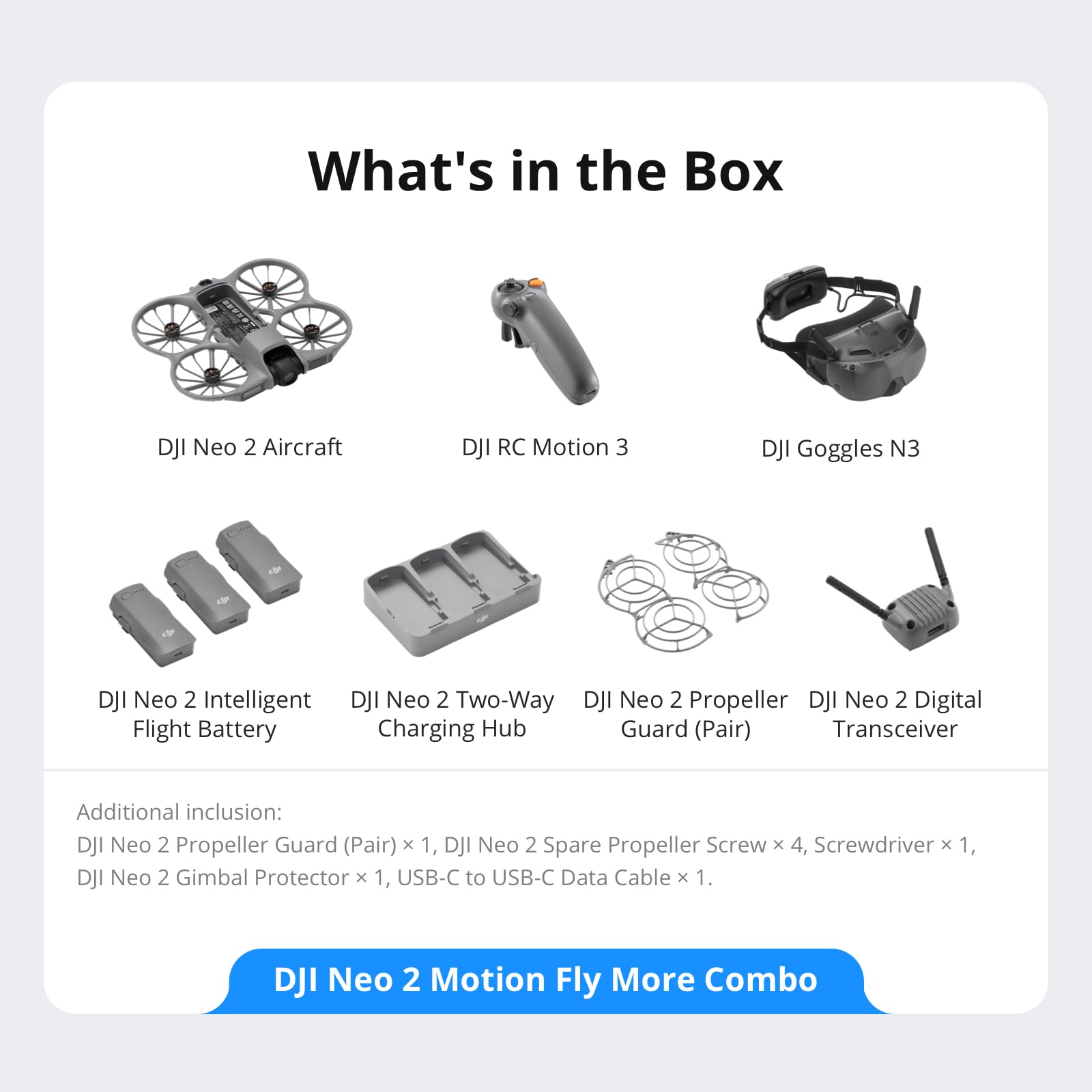 DJI Neo 2 Motion Fly More Combo With RC Motion 3 & Goggles N3 9