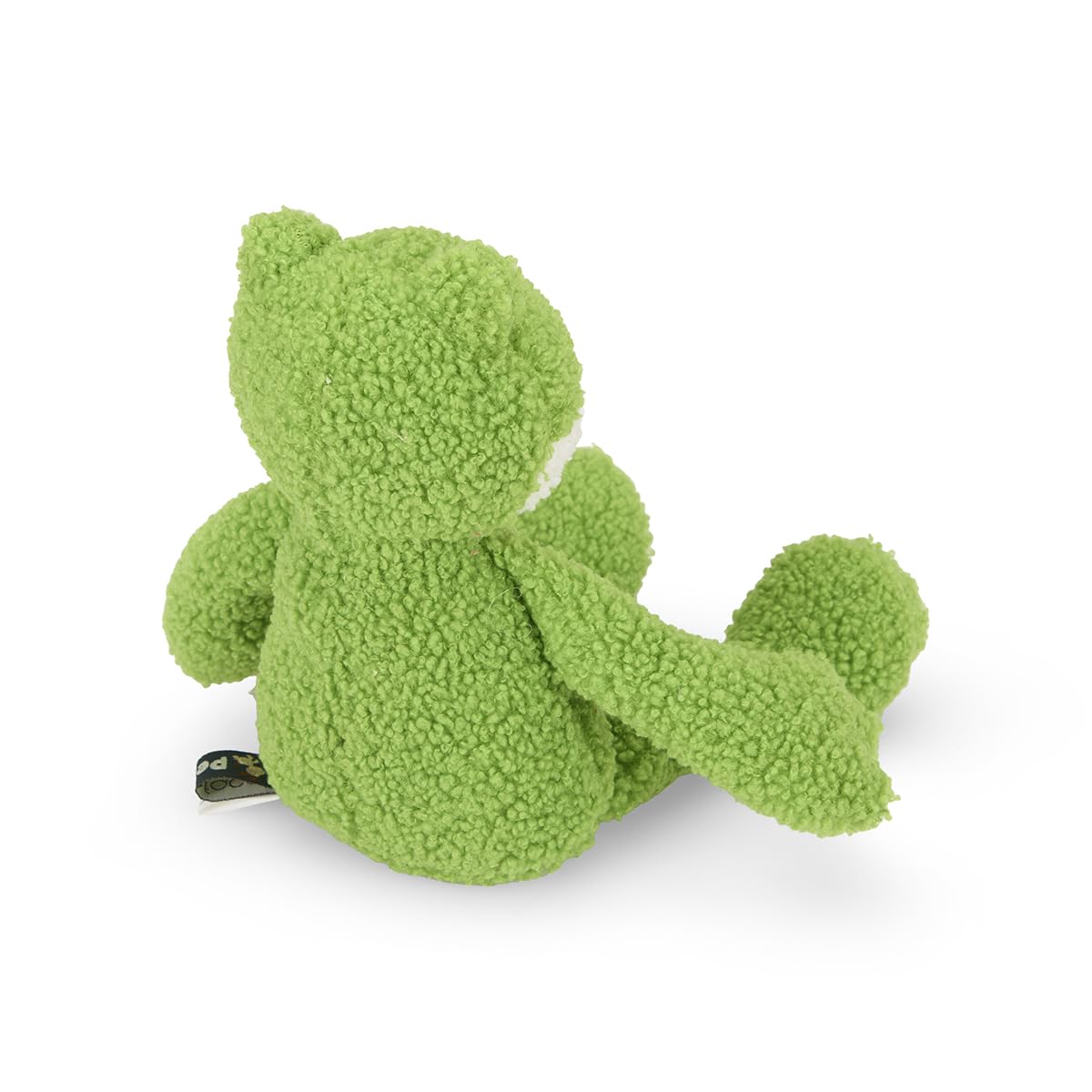 Petface Little Petface Finlay Frog Plush Dog Toy with Squeaker | Lightweight for Small Dogs | Green 6