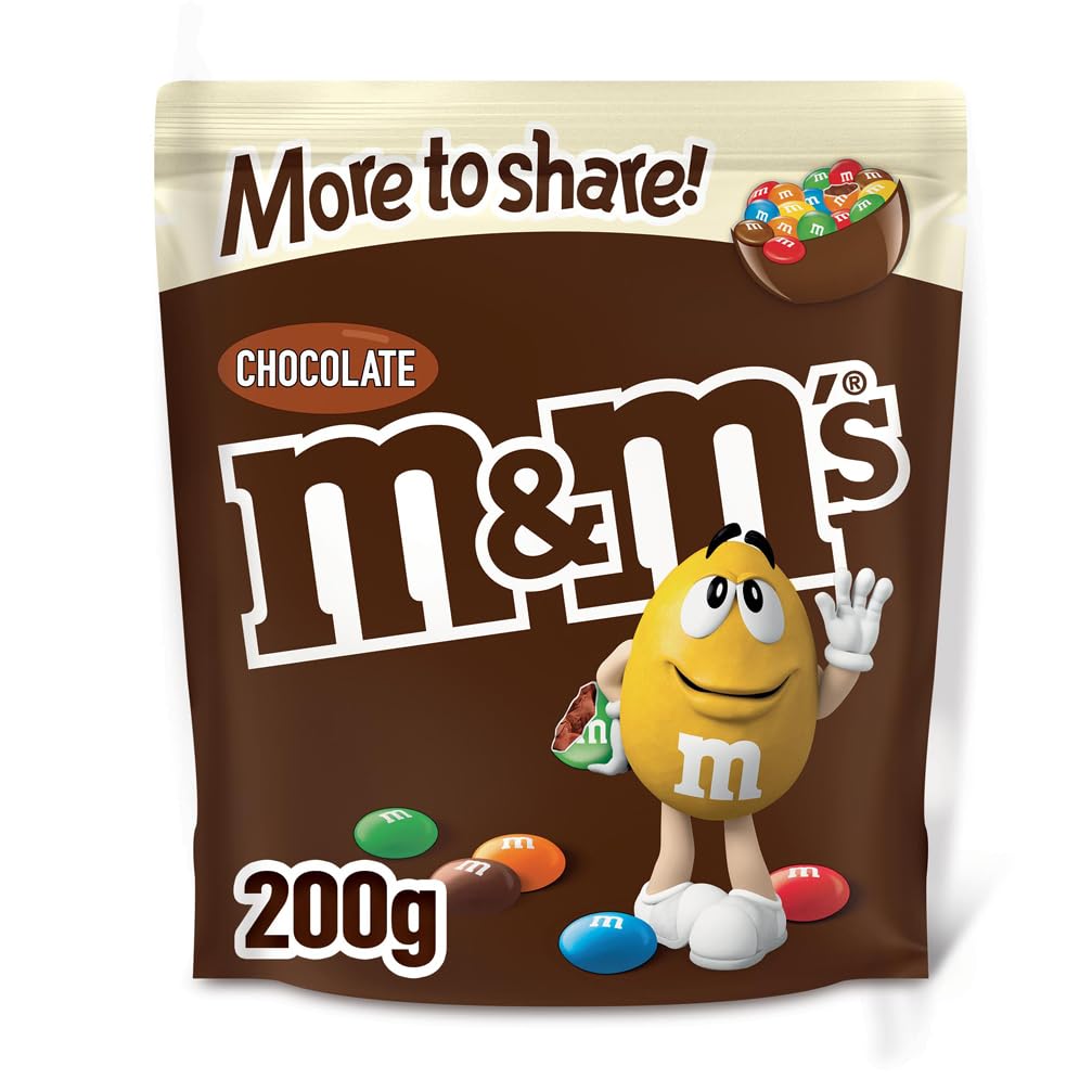 M&M's Chocolate More to Share Pouch - Milk Chocolate, 200g | Resealable Bag