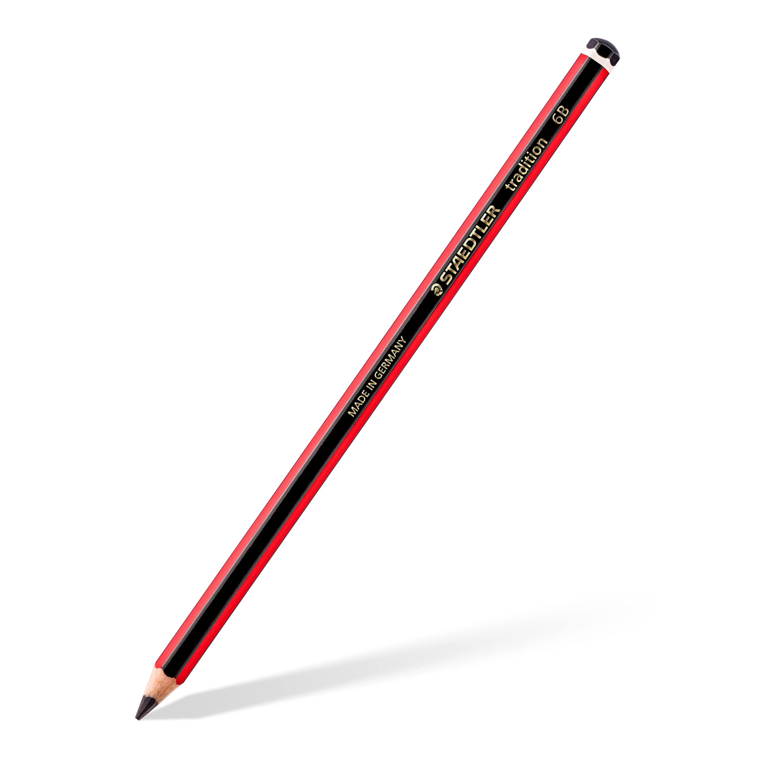 STAEDTLER 110-6B Tradition Graphite Pencil - 6B Hardness | Box of 12 | Blendable