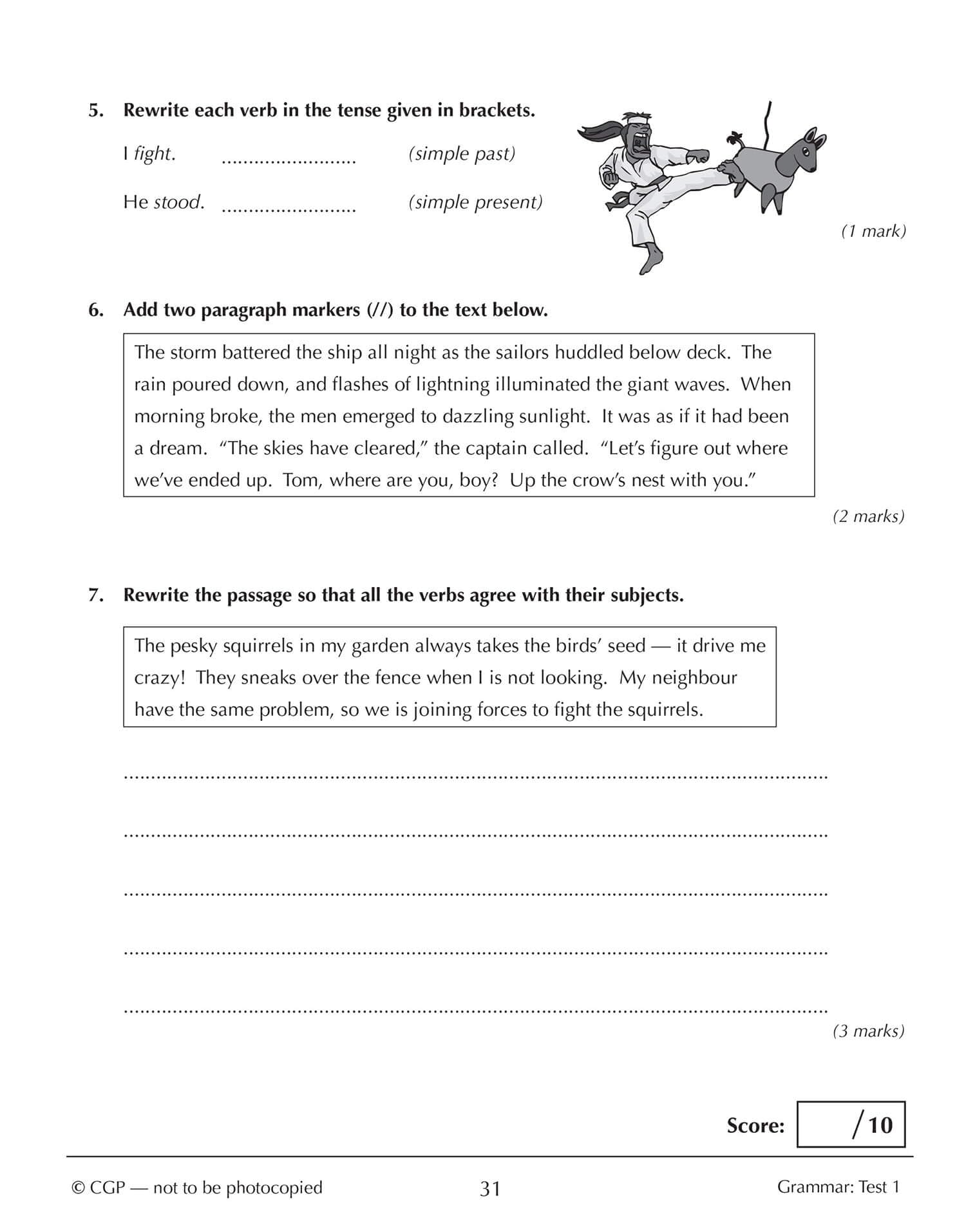 CGP KS3 Spelling, Punctuation and Grammar 10-Minute Tests (includes answers) | Paperback 5