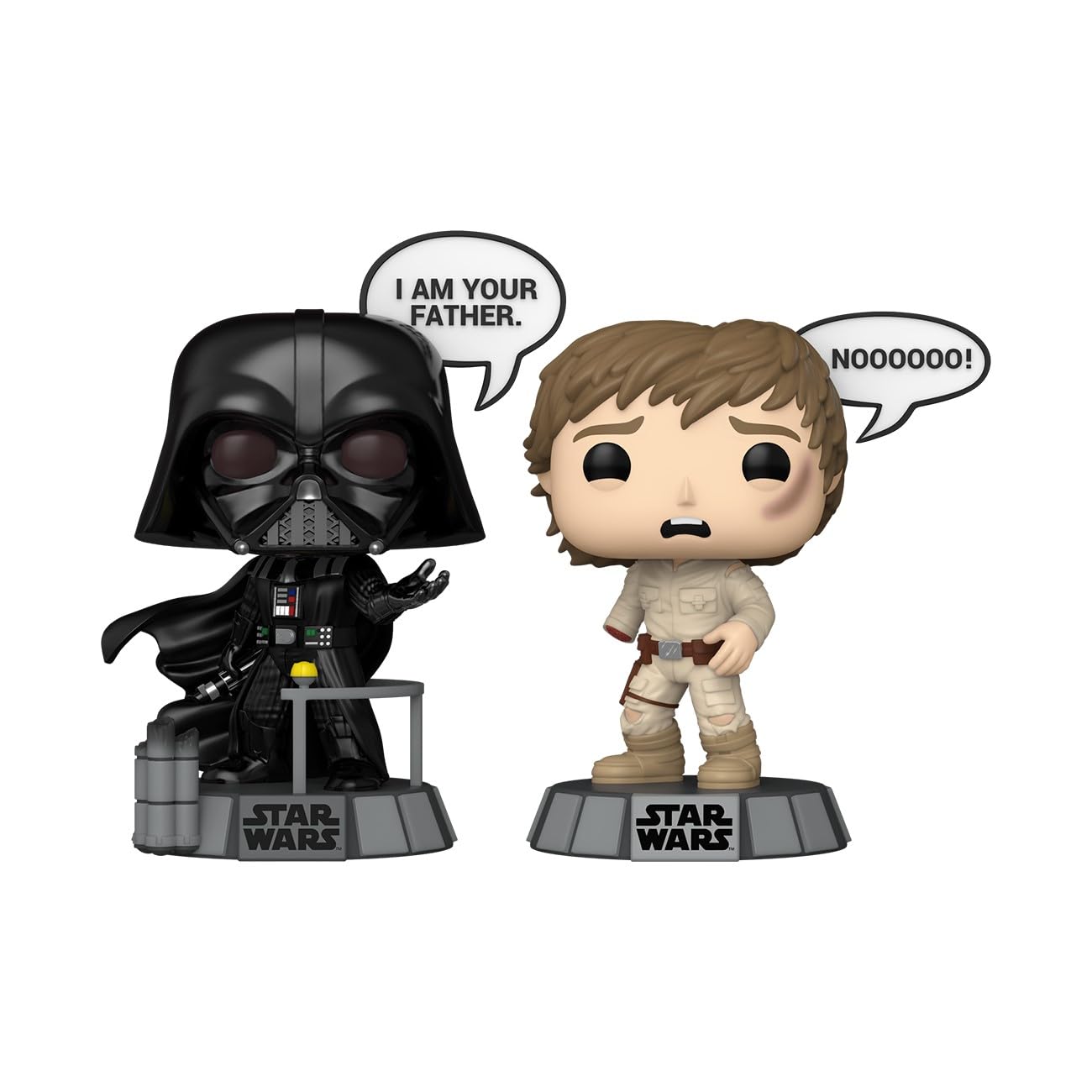 Funko Pop! Star Wars: Darth Vader & Luke 2-Pack Vinyl Collectible Figures